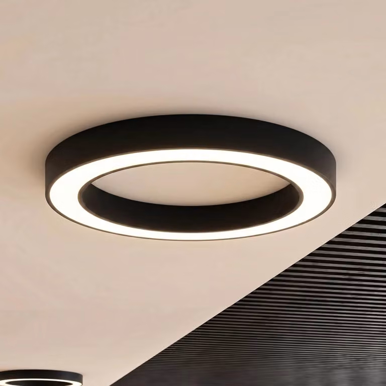 Arcchio LED plafondlamp, zwart, Ø 80 cm, dimbaar, CCT, modern, rond, aluminium