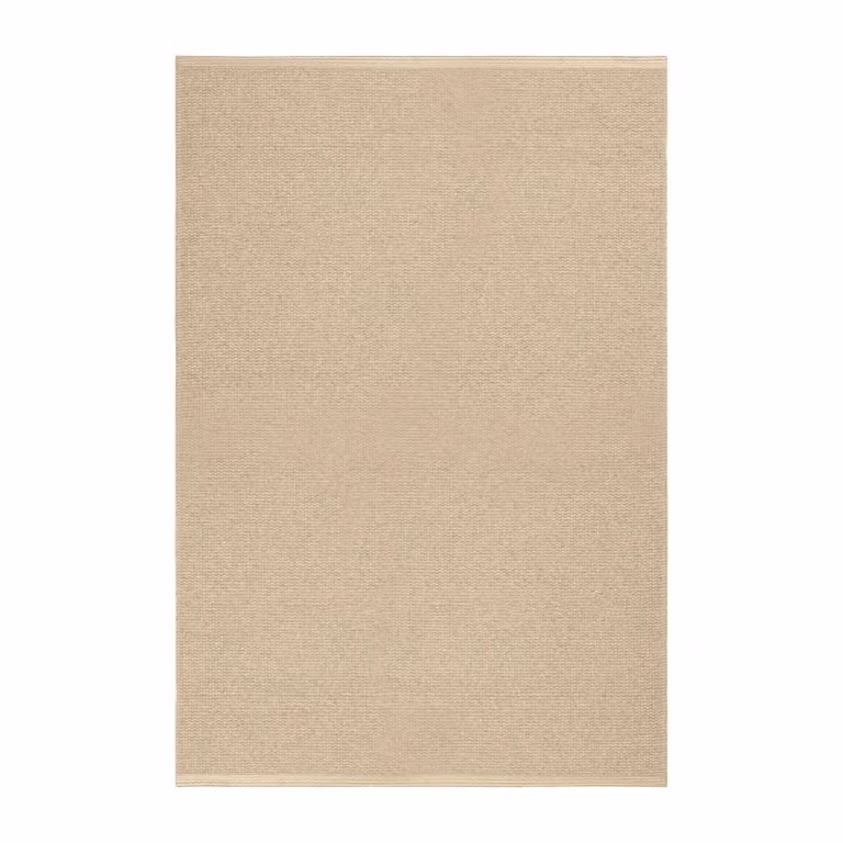 Scandi Living Mellow kunststof vloerkleed beige 200 x 300 cm