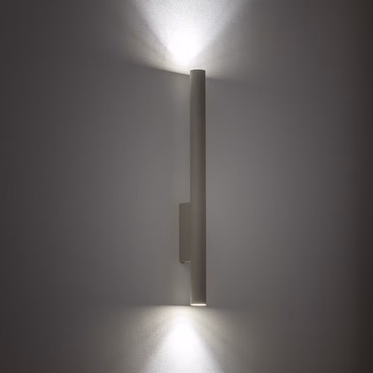 Lyora Fourty XL up & down wandspot in grijs met LED en dimbare optie