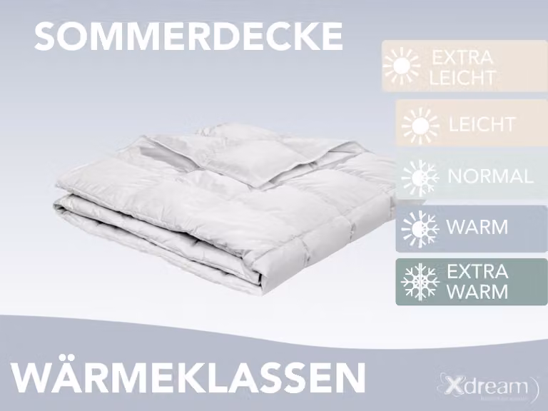 XDREAM Nature extra warme donsdeken voor volwassenen, 155 x 220 cm, 90% dons en 10% veren