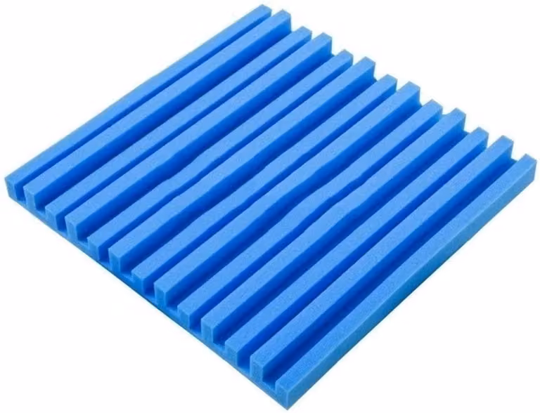 Akoestische panelen voor geluidsisolatie van katoen, grijs blauw, 50 x 50 x 5 cm