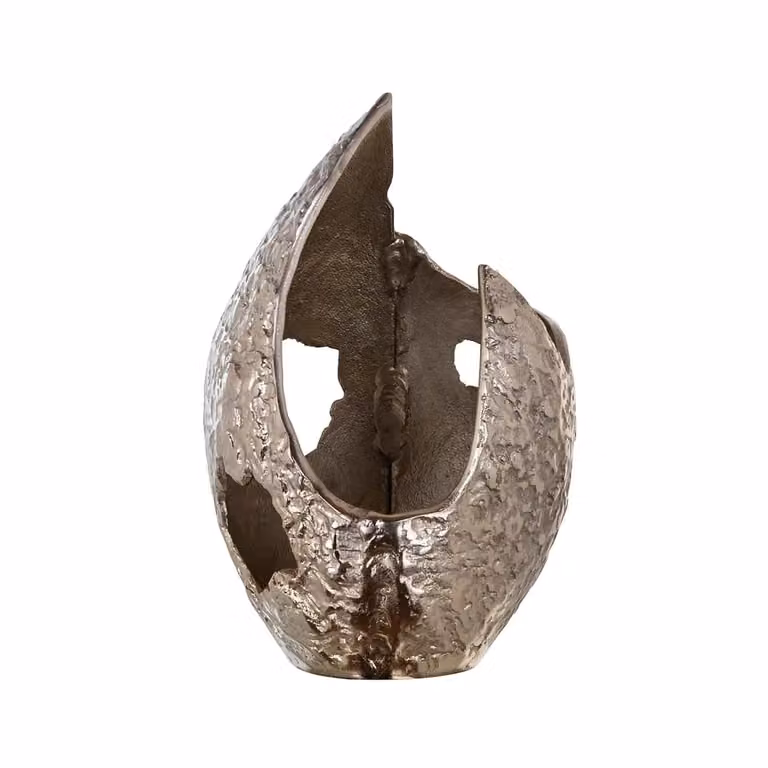 Richmond Interiors Kandelaar Marlin Goud Metaal H: 30 cm, B: 19 cm, D: 19 cm