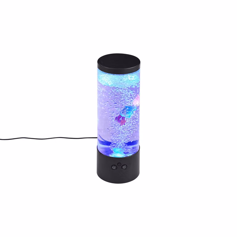 Qazqa Bubbelbuis RGB LED Accentlamp Zwart Transparant 29 cm