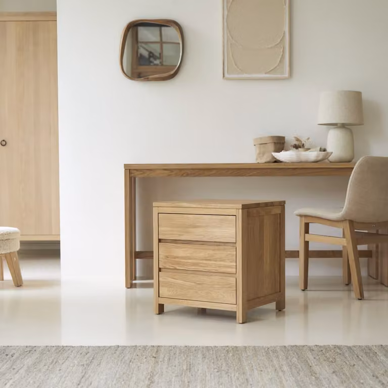 Tikamoon Eden Ladenblok - Oak - Beige/Bruin - B: 55 cm, H: 50 cm, D: 45 cm