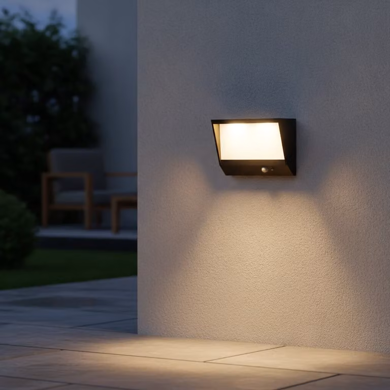 Lyora Wandlamp Valor antraciet modern solar