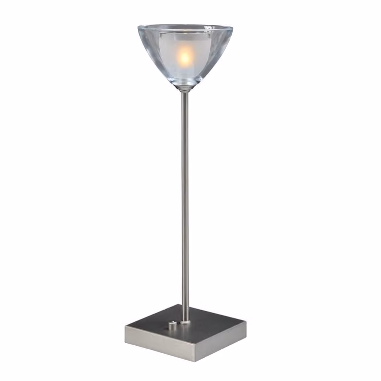 Masterlight Caterina LED Tafellamp - Metaalgrijs - Hoogte: 42 cm