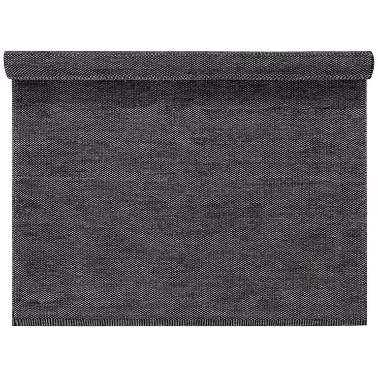 Scandi Living Lea wollen vloerkleed zwart 200 x 300 cm