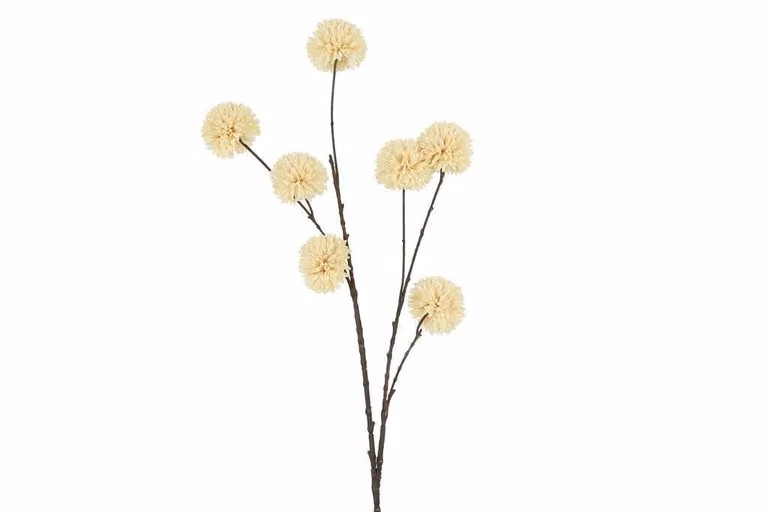 Countryfield zijden chrysanthemum bloem wit 107 cm