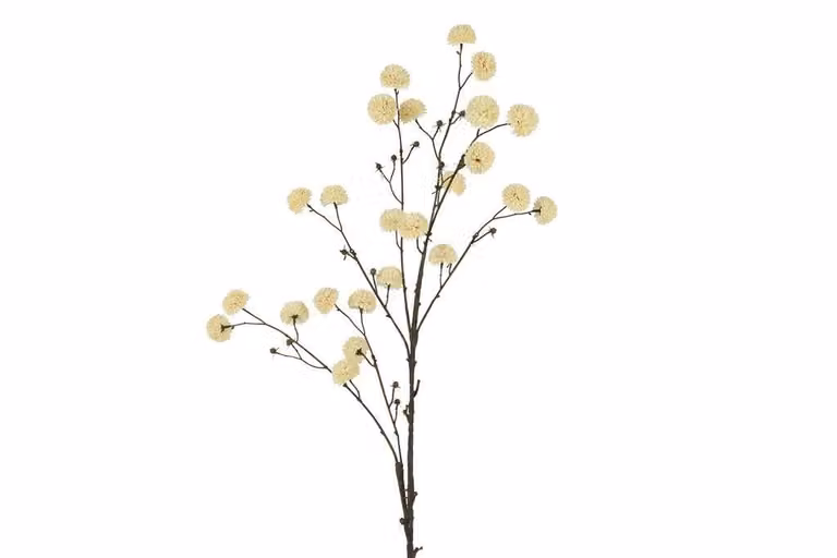 Countryfield zijden Chrysanthemum santini wit, 113 cm