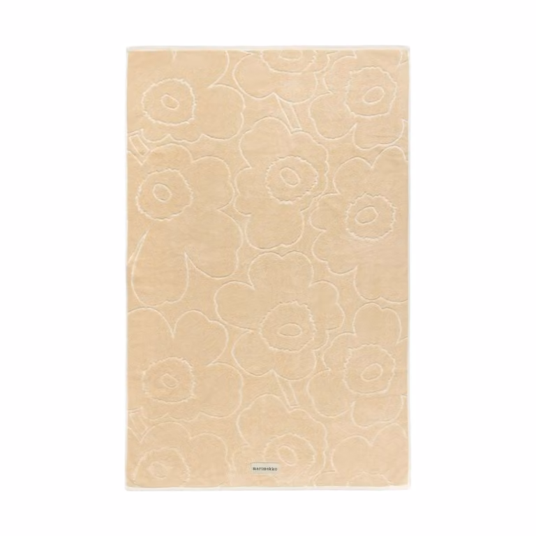Marimekko Piirto Unikko badhanddoek voor volwassenen Beige 100 x 160 cm