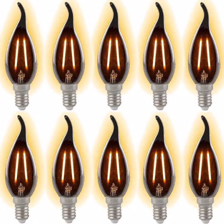 Circle Filament Led Gloeilamp E14 3,5W Warm Wit - Set van 10 stuks