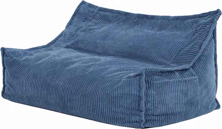 icon Francesco Kinderzitzak Bank - Corduroy - Blauw