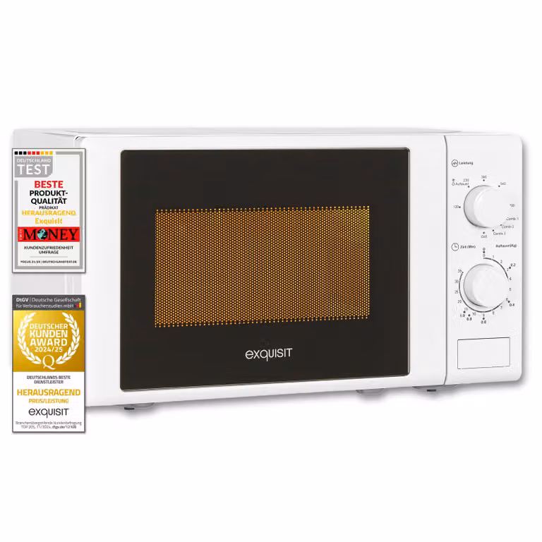 Exquisit magnetron met grill model MW900-030G wit
