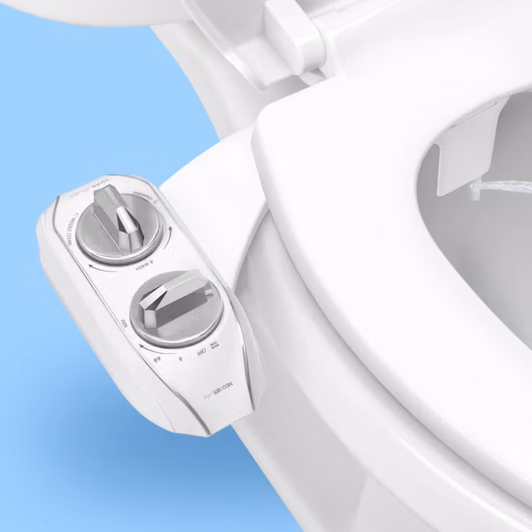 Dripio Bidet toiletbril met dubbele sproeiers en chroom afwerking
