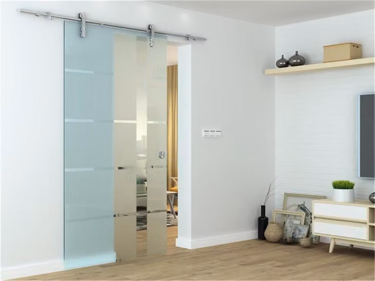 Glaszentrum Hagen Veiligheidsglas ESG voor Glazen Schuifdeur, Dikte: 8 mm, Afmetingen: 2050 x 1025 mm