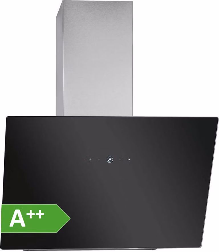 Bomann Afzuigkap DU 7606.1 met borstelloze DC-motor, 60 cm, geschikt voor recirculatie of afvoer, schuine inbouwafzuigkap met 9 vermogensstanden en 5-laags aluminiumfilter