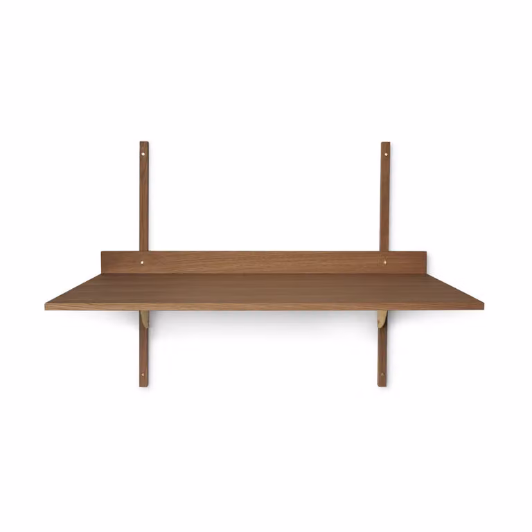 Ferm Living Sector bureau Smoked Oak met messing details