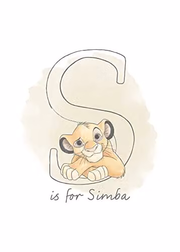 Komar Disney S like Simba Poster, Multicolour, 50 x 70 cm