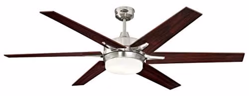 Westinghouse Lighting Cayuga Plafondventilator met LED-verlichting, Geborsteld Nikkel