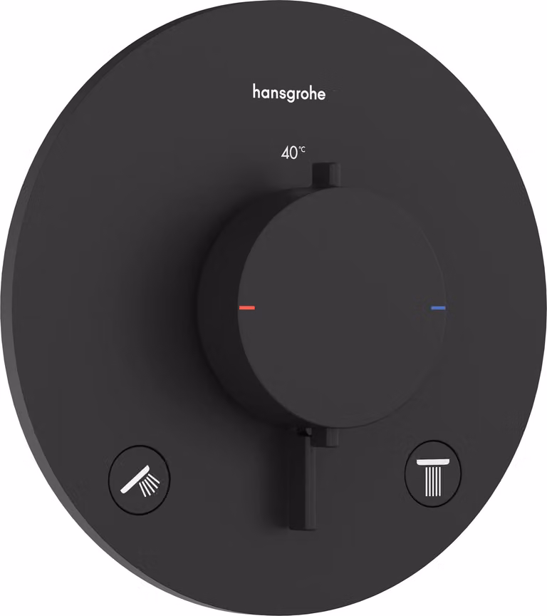 Hansgrohe Thermostaat UP Ecostat Comfort S complete set voor 2 verbruikers MSW
