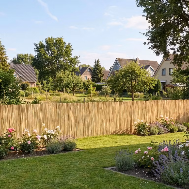 casa.pro Schilfrolde Abbateggio natuurlijke uitvoering, Breedte: 90 cm, Lengte: 600 cm
