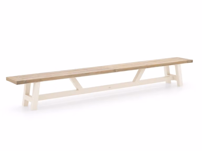 Bellagio Picknickbank voor 6 personen in beige aluminium