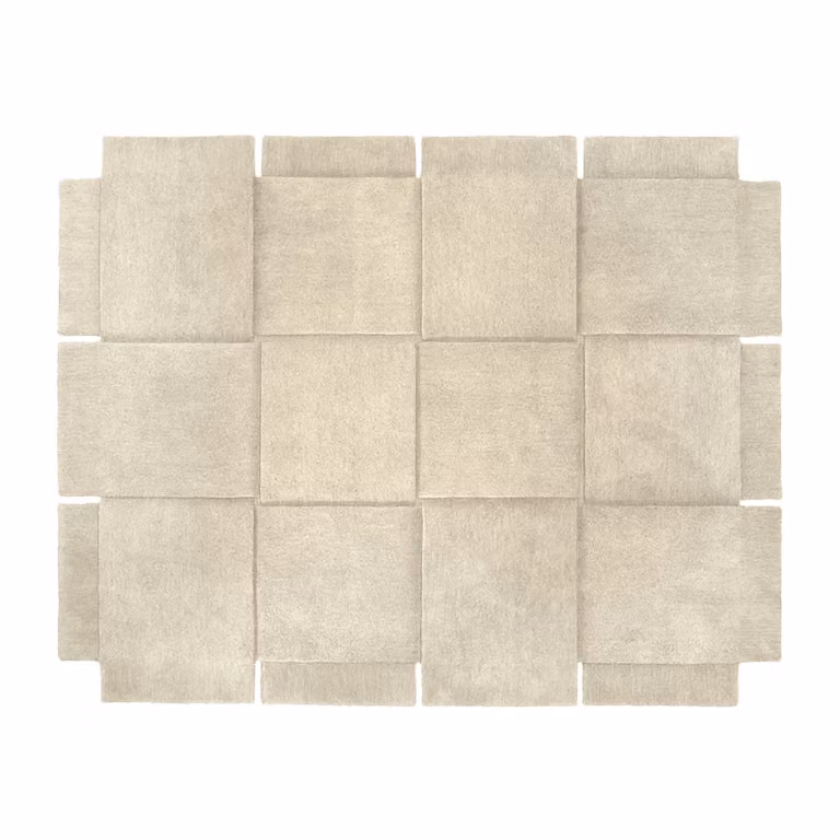 Design House Stockholm Basket vloerkleed beige wol B/D: 185 x 240 cm