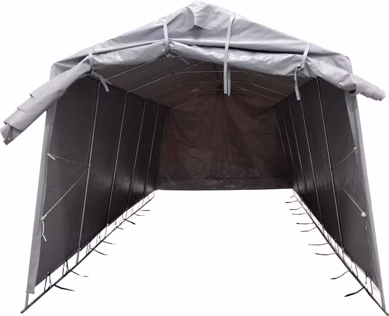 Fornorth tentgarage carport, lichtgrijs, 2,7 x 5,1 meter