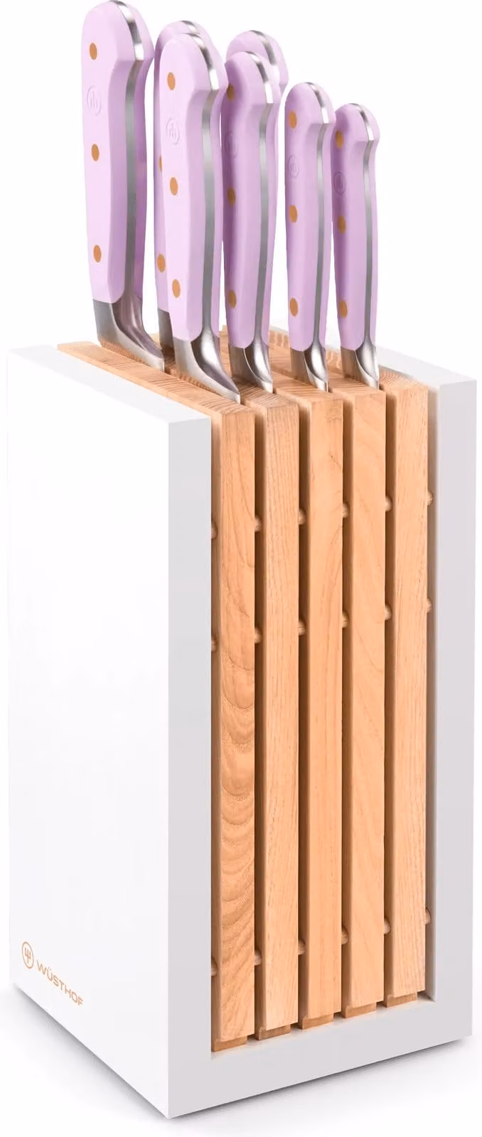 Wüsthof Classic Colour 7-delige messenset met blok Purple Yam