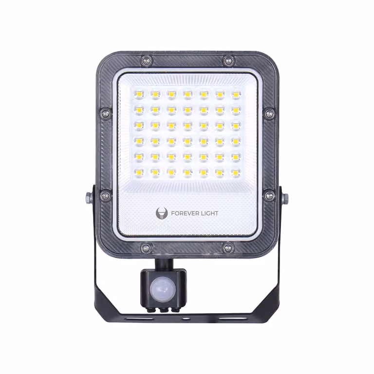Forever Light PROXIM+ LED-schijnwerper 30W, 6500K, 4500lm, met PIR-sensor, IP65, 230V