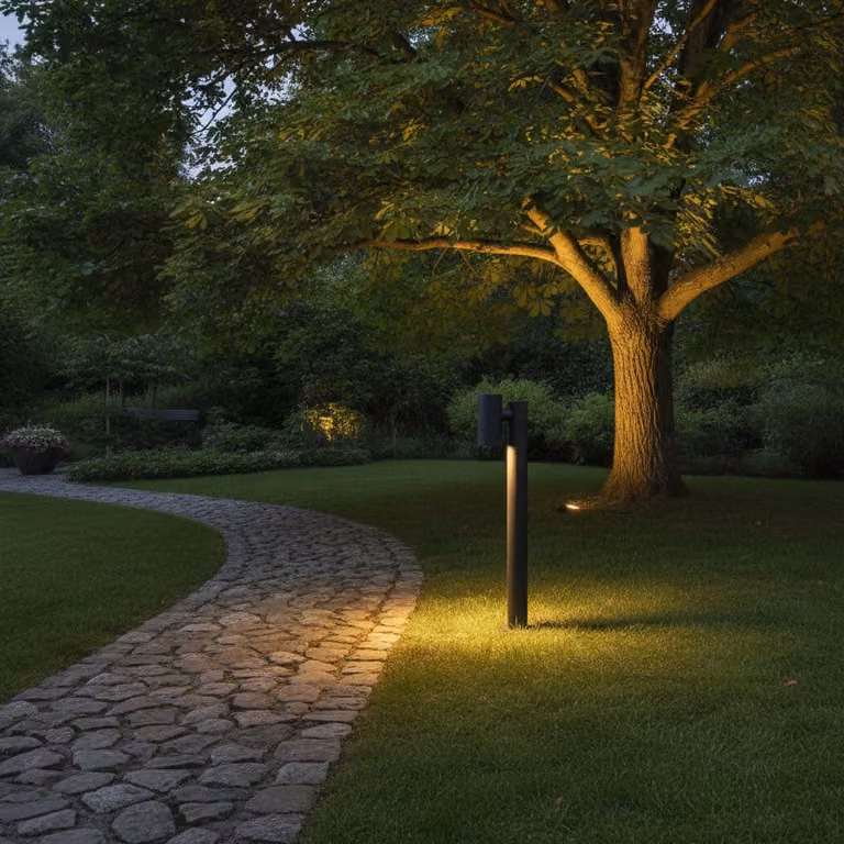 Lyora LED-tuinlamp zwart 70 cm