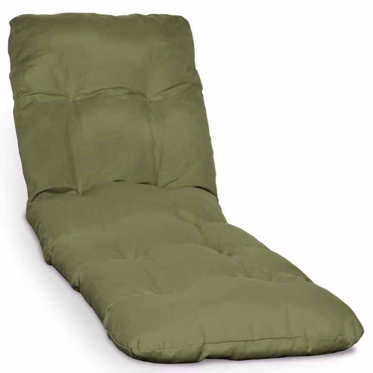 Beautissu ligbedovertrek Flair RL, olijgroen, B/D/H: 190 x 60 x 8 cm