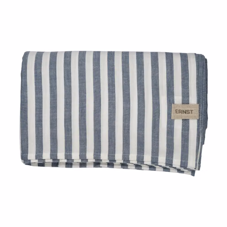 ERNST Tafelkleed Gestreept Blauw-wit B: 145 cm, L: 300 cm