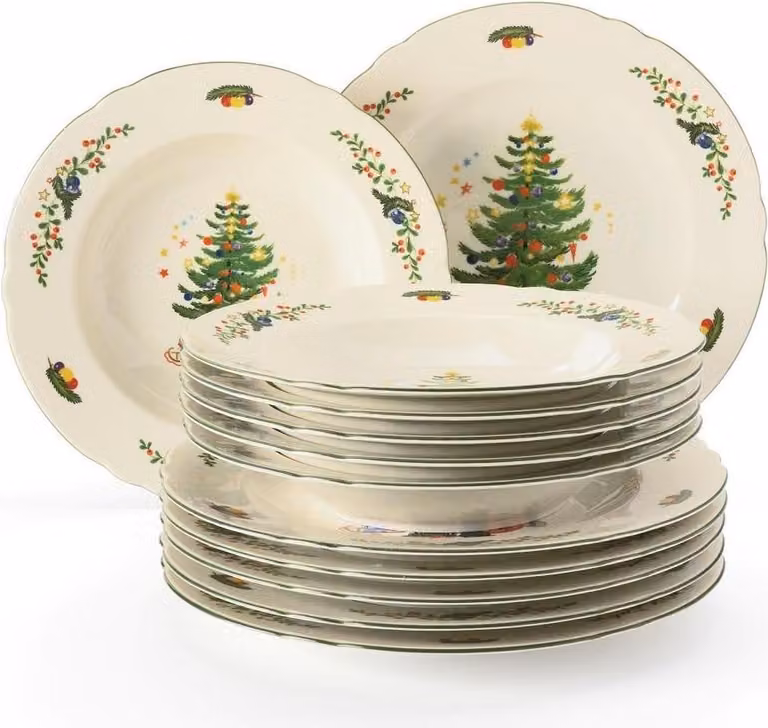Seltmann Weiden Tafelservice Marieluise Weihnachten 12-delig