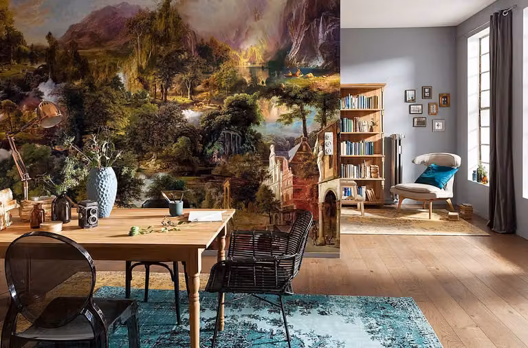 home24 Vliesbehang Heritage Mural B: 400 cm, H: 260 cm