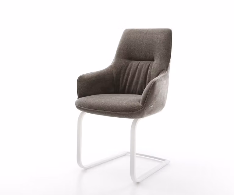 DELIFE Zelia-Flex Sledemodel Bank met Armleuning in Taupe met Pocketveer Kern