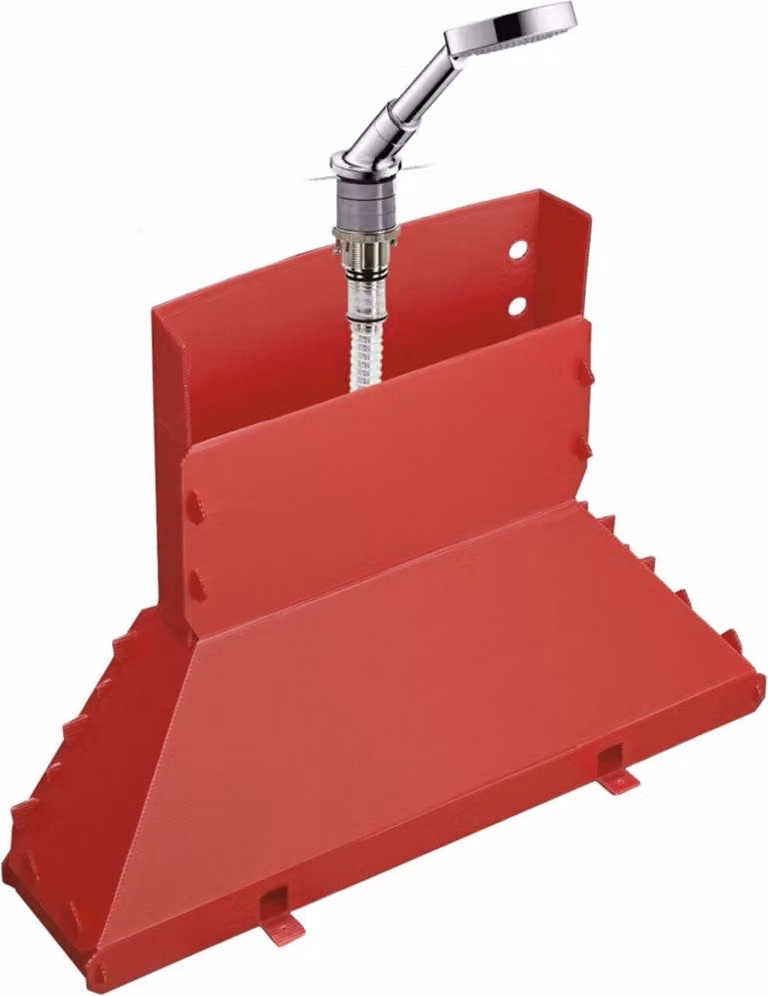 Hansgrohe Axor Bouroullec basisset voor badrand inclusief Secuflex-opbergbox en handdouche