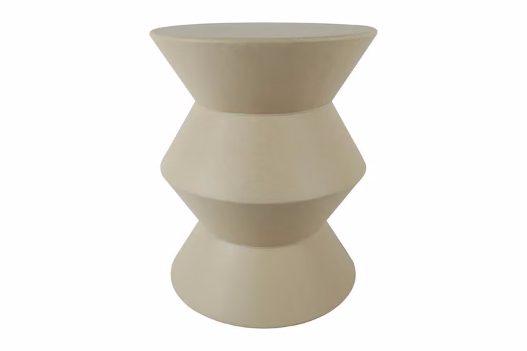 Countryfield bijzettafel Kane creme, Breedte: 59 cm
