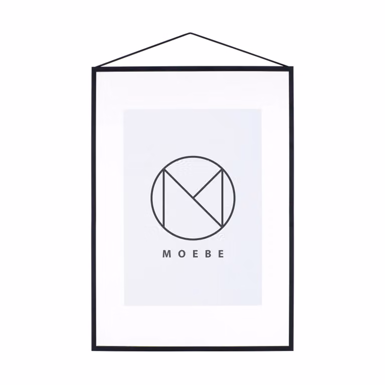 MOEBE Frame A2 Zwart Minimalistisch Rechthoekig Metalen Wandframe