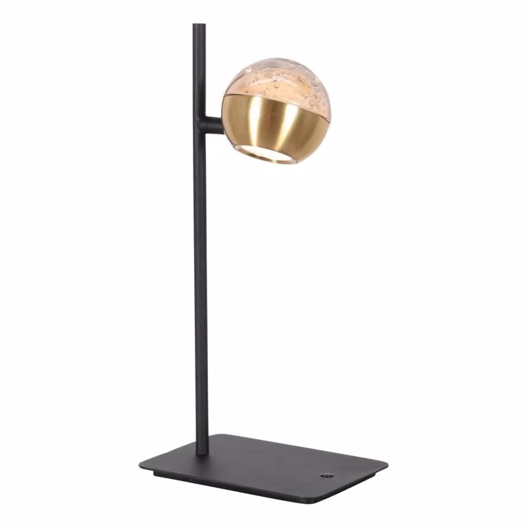 Steinhauer Belluno Led bureaulamp - Messing/Zwart - Dimbaar