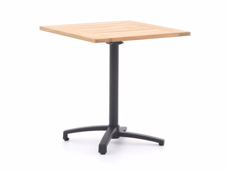 Bellagio Inklapbare Tuintafel van Teakhout, Vierkant, Bruin