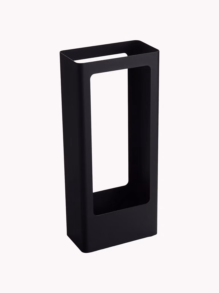 Yamazaki Paraplubak zwart metaal B: 22 cm, D: 50 cm, H: 12 cm