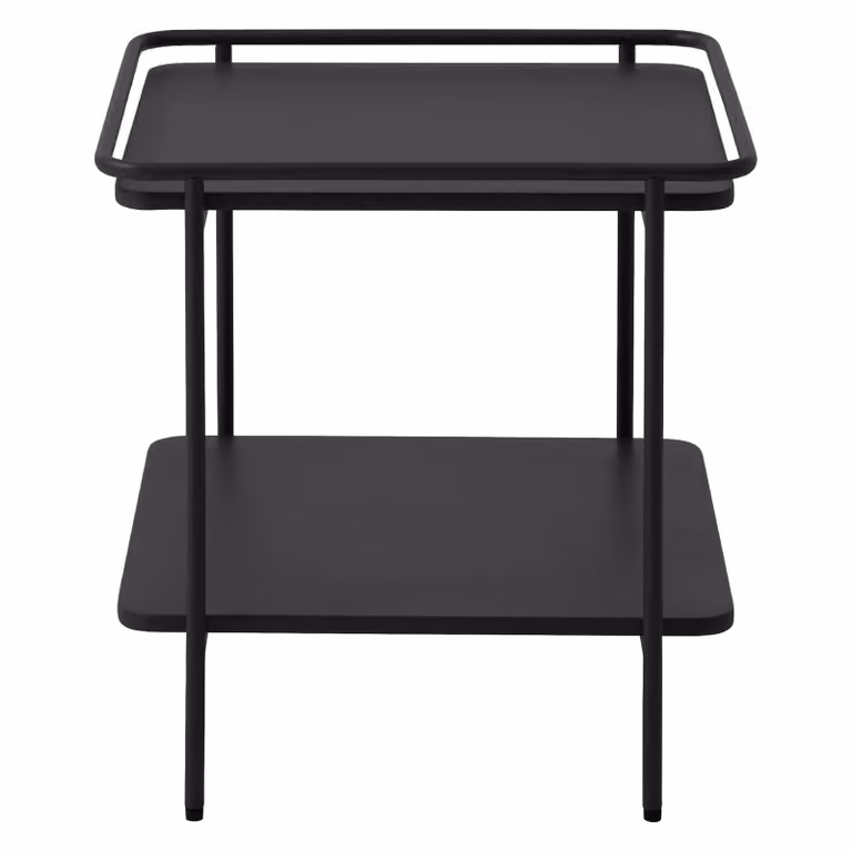 Nest of Nora Bijzettafel met 2 bladen - Zwart - Metaal - B/D/H: 45 x 45 x 44,3 cm
