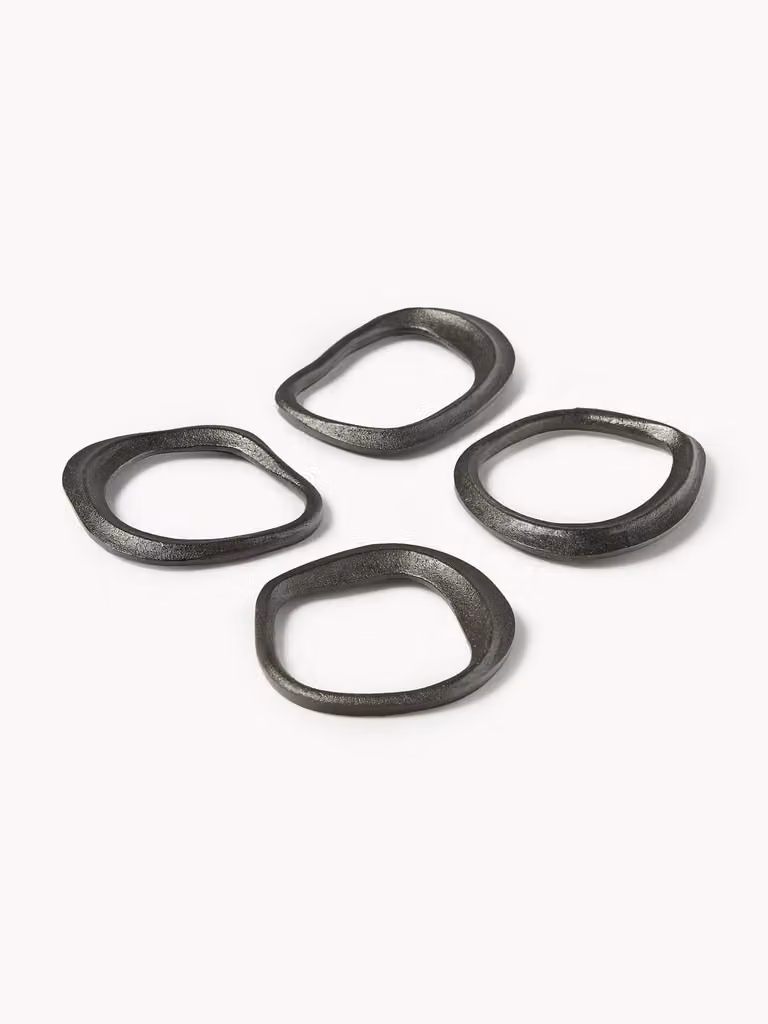 ferm LIVING Servetringen Flow, 4-delig