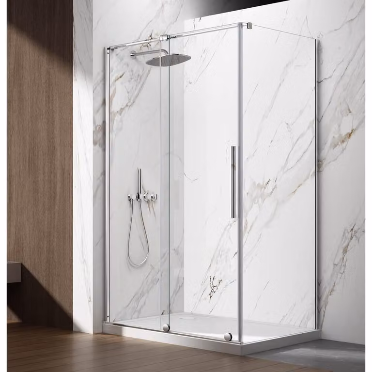 SPIRIT Rechthoekige douchecabine H 1100 x B 800 mm, links- of rechtsdraaiend