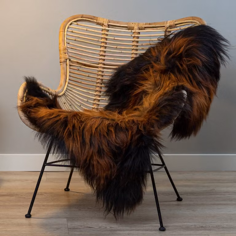 WOOOL Premium Nordland Schapenvacht L - 100% Echte Schapenvacht - ECO+ Dierenvel - 105 x 60 cm