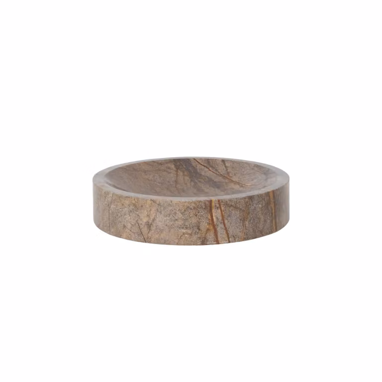 Ferm Living Scape ronde schaal bruin van steen