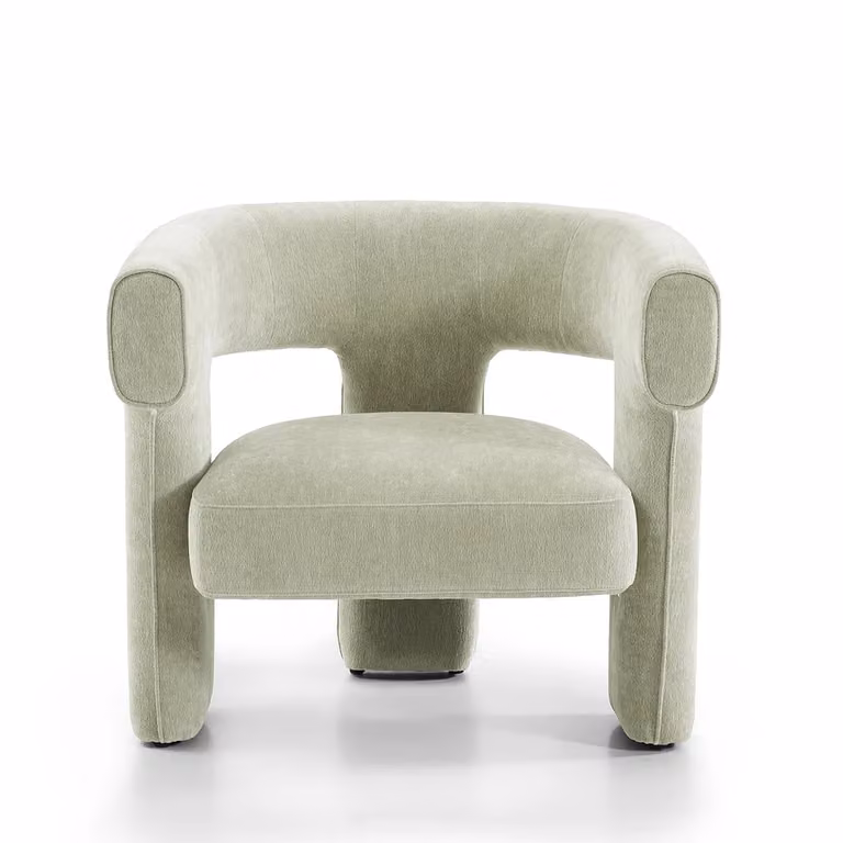 Scandinavische fauteuil Bibi van Bronx71 in mintgroene chenille