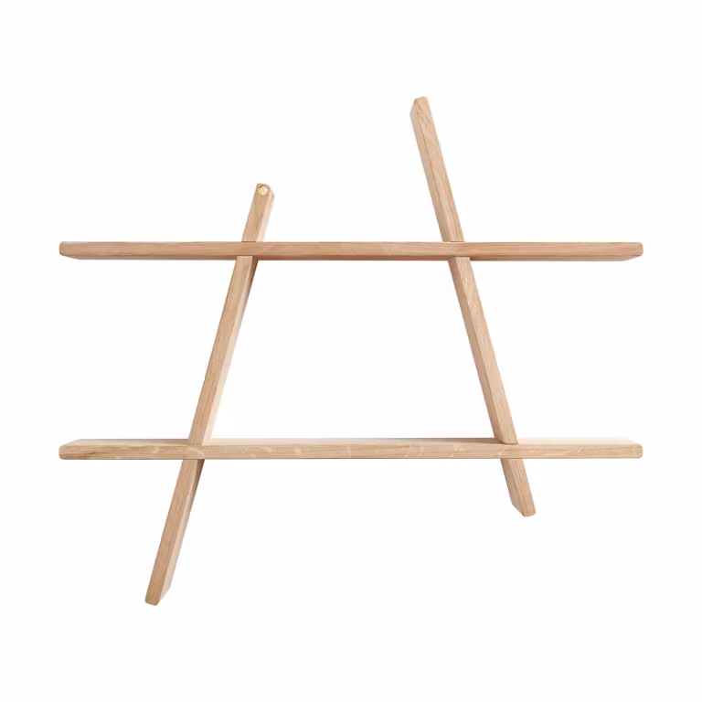 Andersen Furniture A-Shelf wandrek Large Oak B/D/H: 78 x 12 x 67 cm