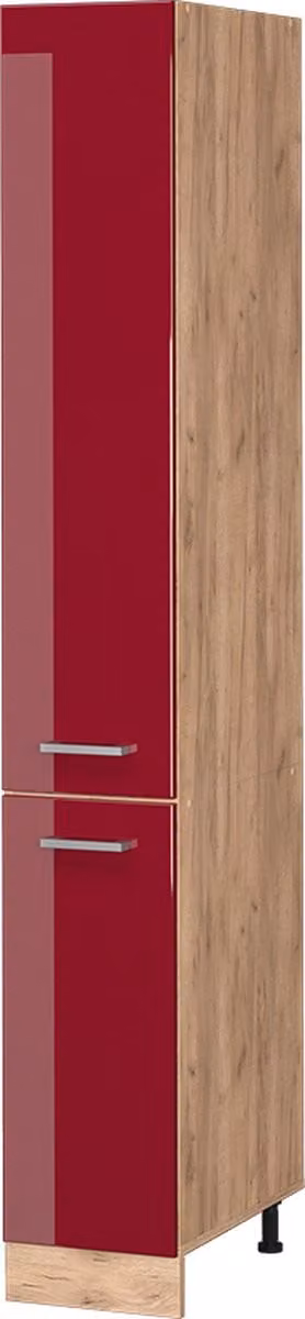 Vicco R-Line Apotheekkast met deuren en laden, rood hoogglans